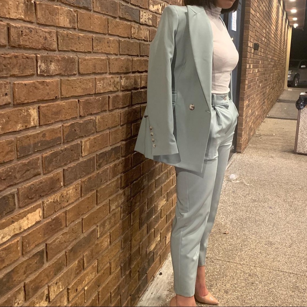 TOP SHOP suit. 2 piece teal Only worn once.